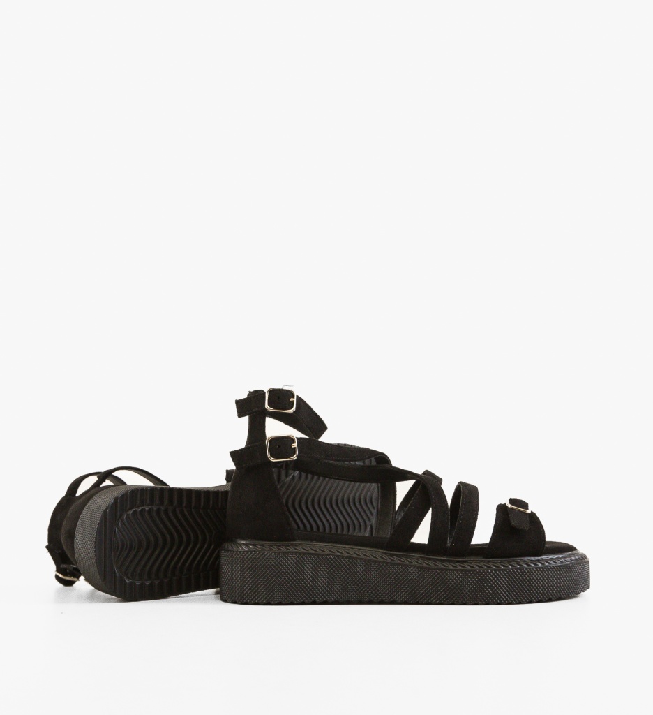 Sandale dama Sanabe Negre - 1 | YEO