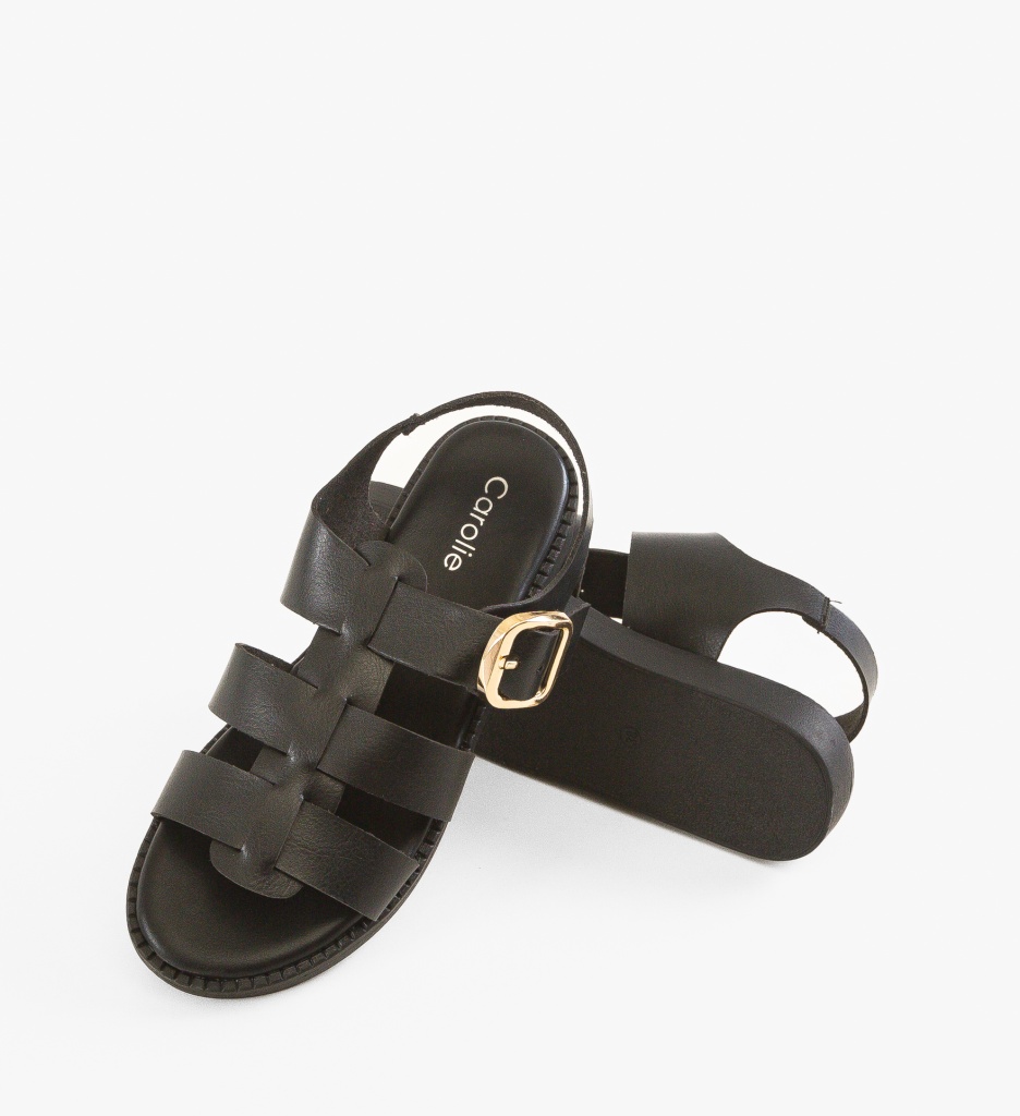Sandale dama Sekora Negre - 4 | YEO