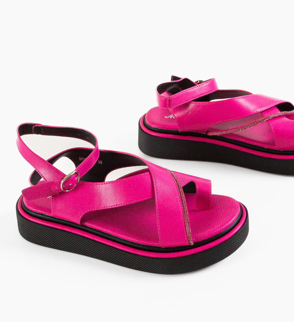 Sandale dama Selura Fuchsia - 4 | YEO