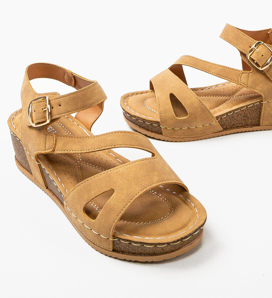 Sandale dama Svarog Camel - 5 | YEO