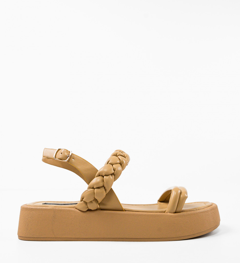 Sandale dama Terrazas Camel - 1 | YEO