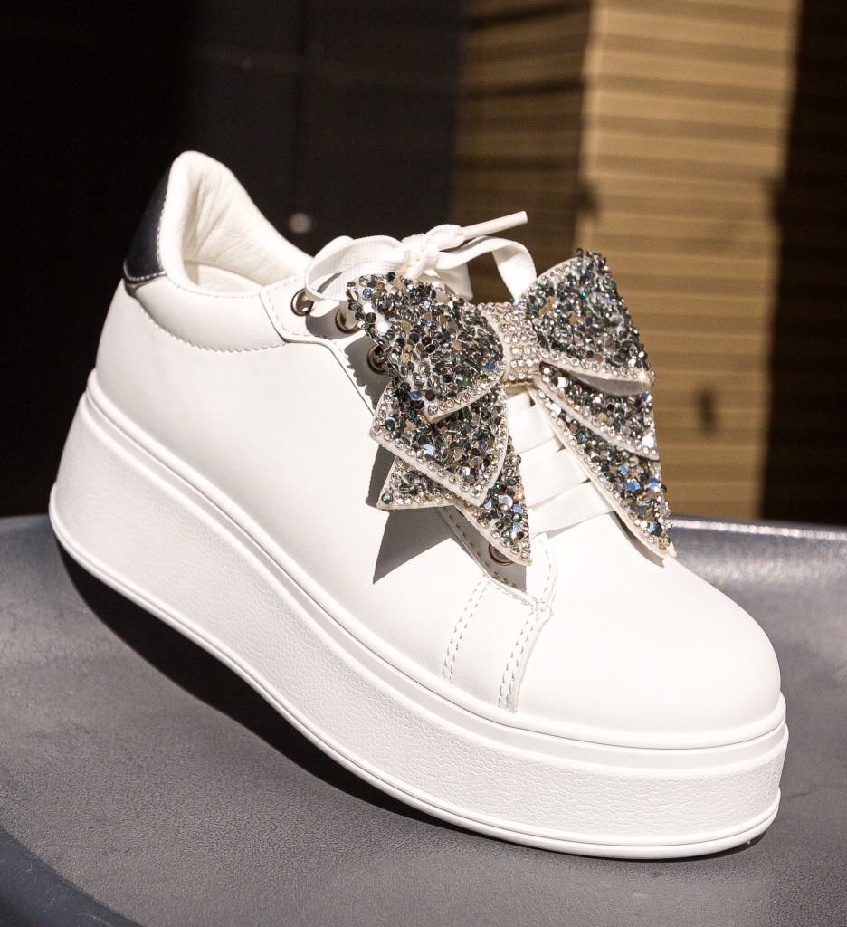 Poze Sneakers dama Akerman Argintii depurtat.ro 