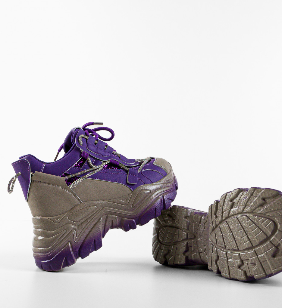 Poze Sneakers dama Andaluzia Mov DePurtat