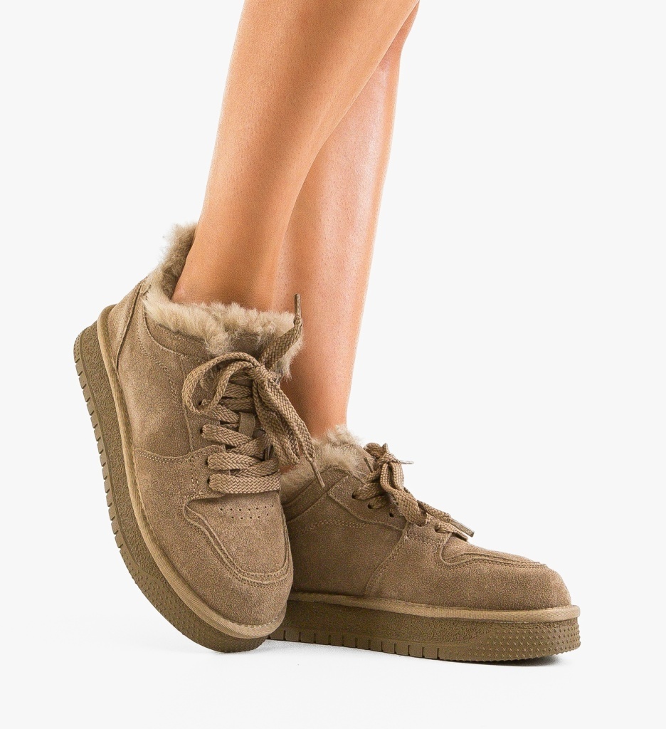 Sneakers dama Caberme Khaki - 2 | YEO