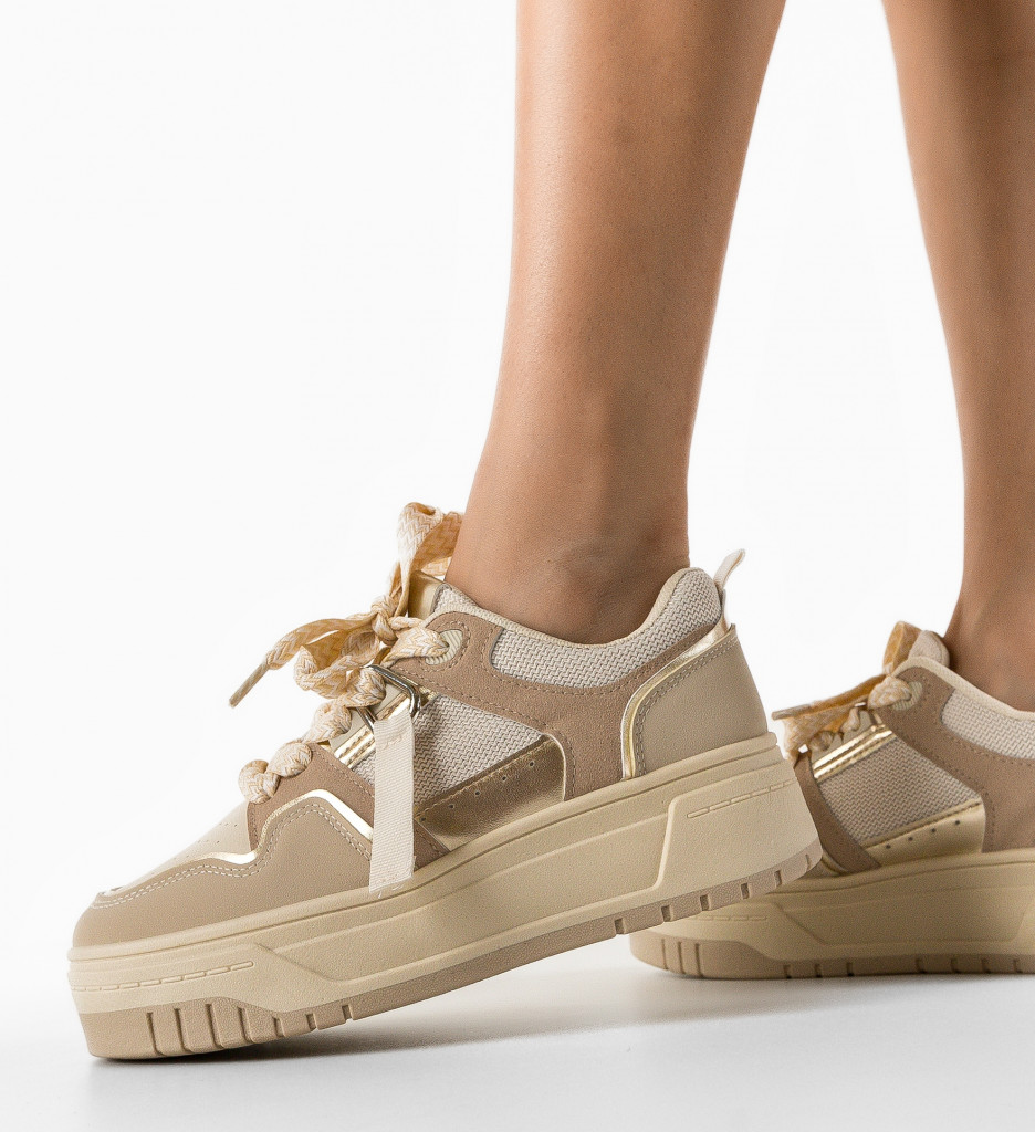 Sneakers dama Don Khaki - 2 | YEO