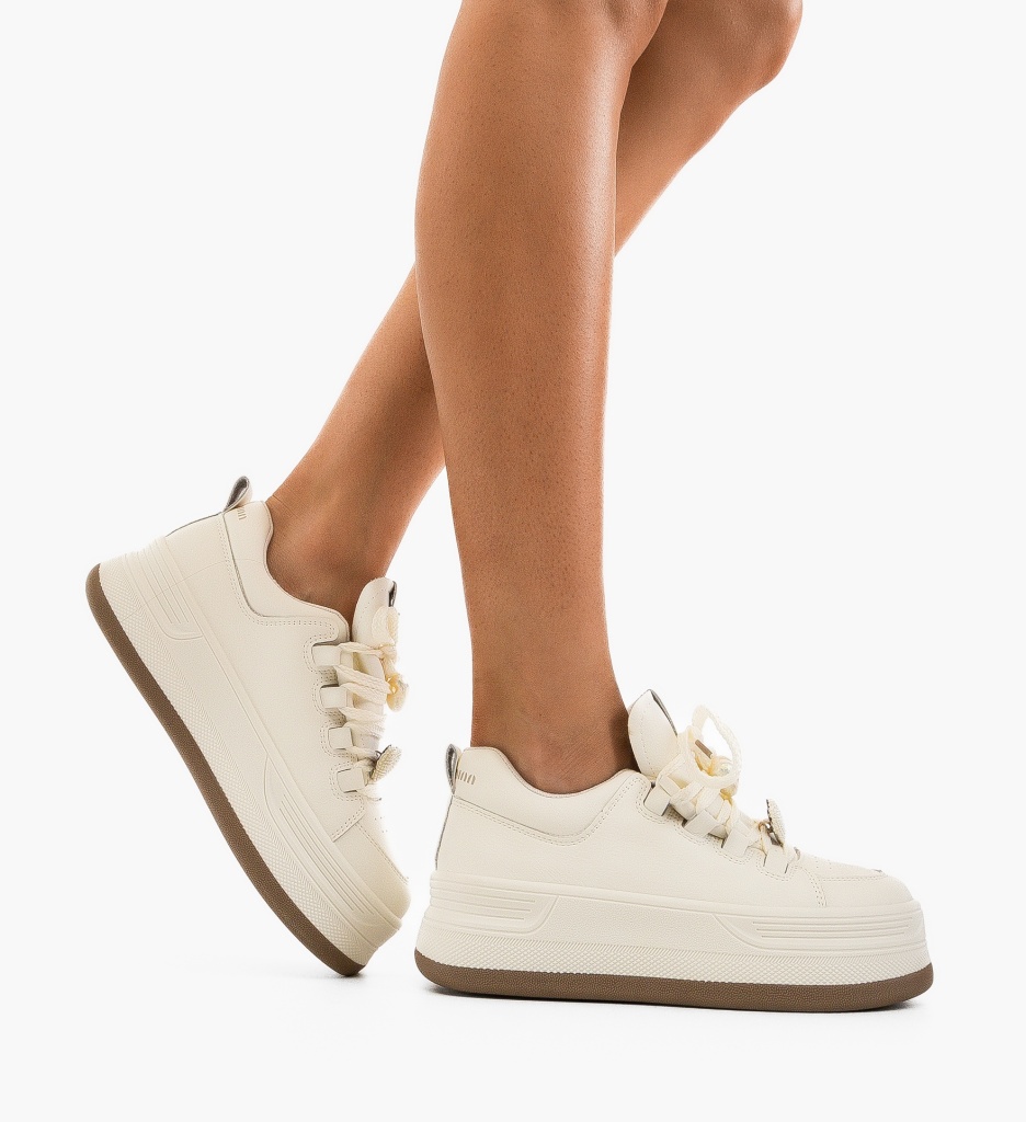 Sneakers dama Durga Bej - 1 | YEO