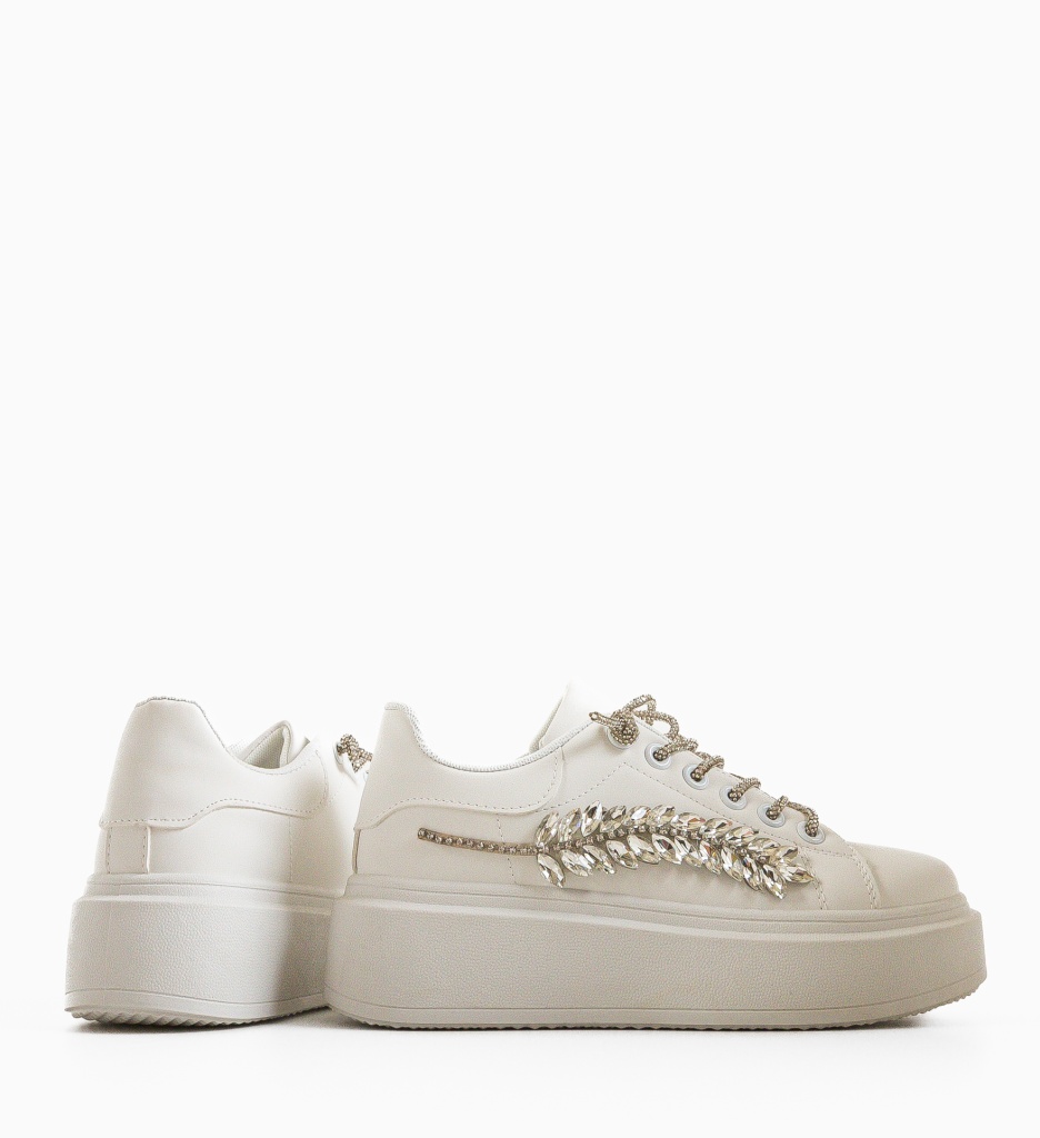 Sneakers dama Epipha Albi - 4 | YEO