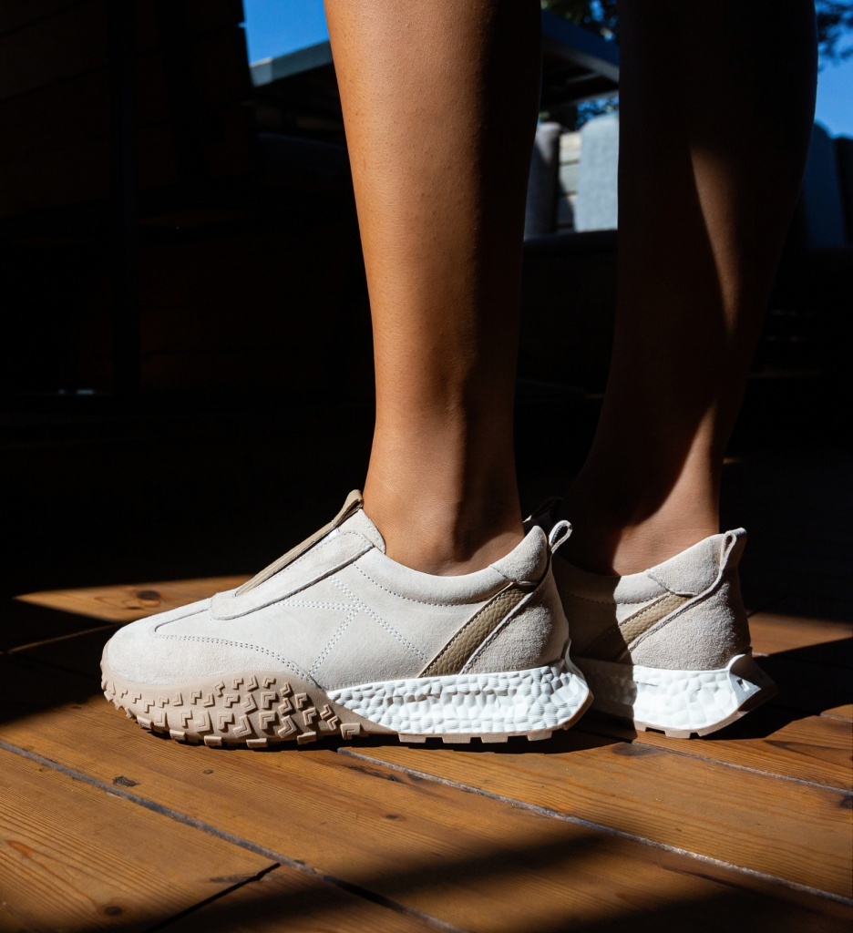 Sneakers dama Florena Bej - 3 | YEO