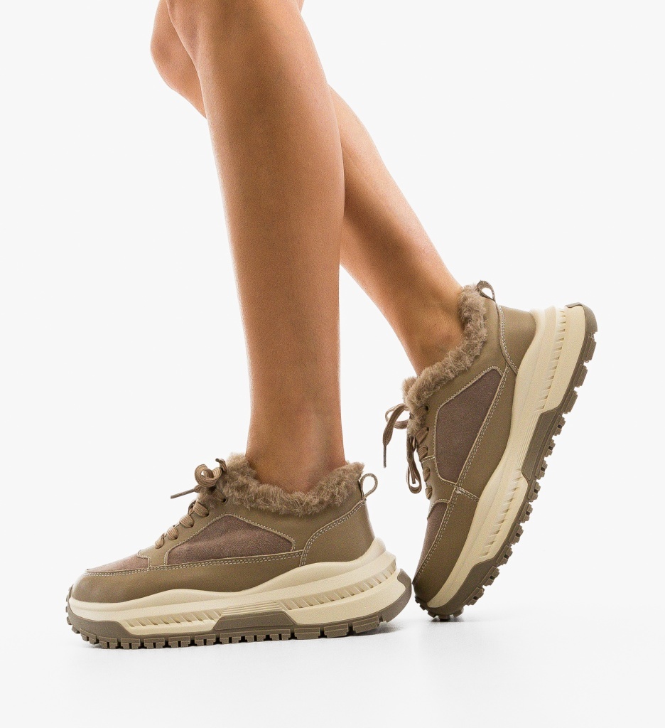 Sneakers dama Jahe Khaki - 1 | YEO