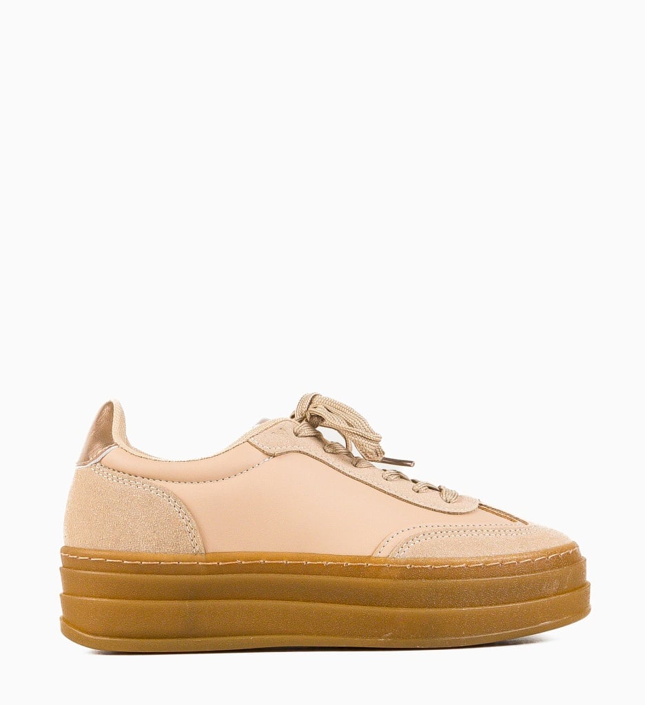 Sneakers dama Jaswin Khaki - 4 | YEO