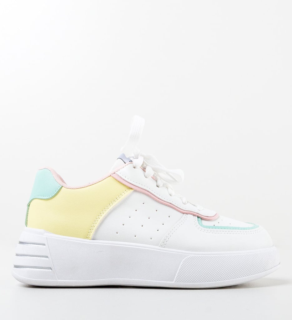 Sneakers dama Kaia Galbeni - 4 | YEO