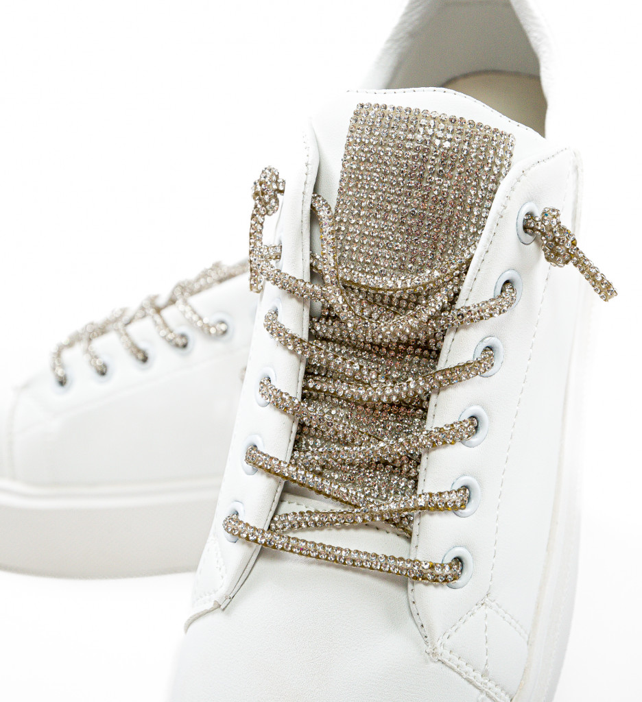 Poze Sneakers dama Laro Albi DePurtat