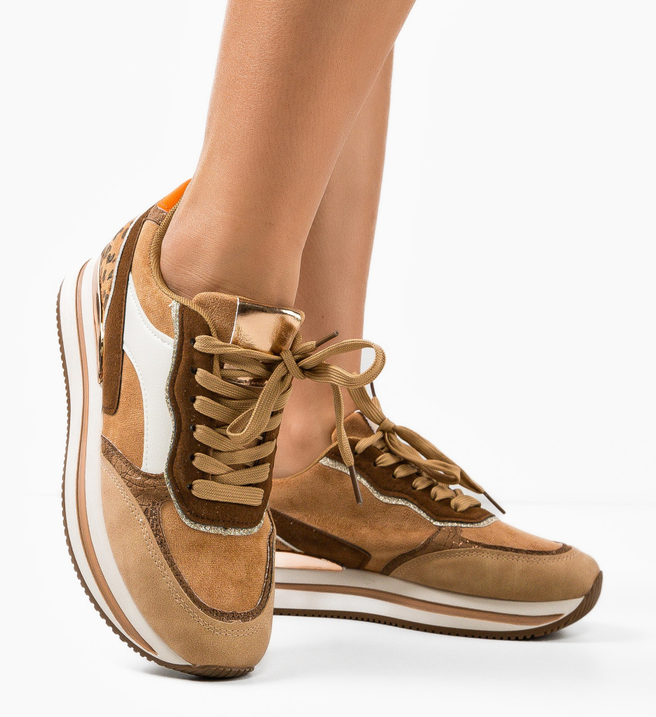 Sneakers dama Levine Khaki