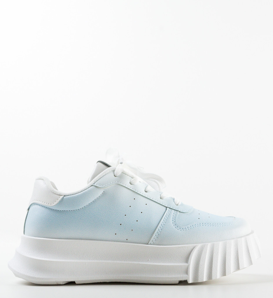 Sneakers dama Preston Albastri - 4 | YEO