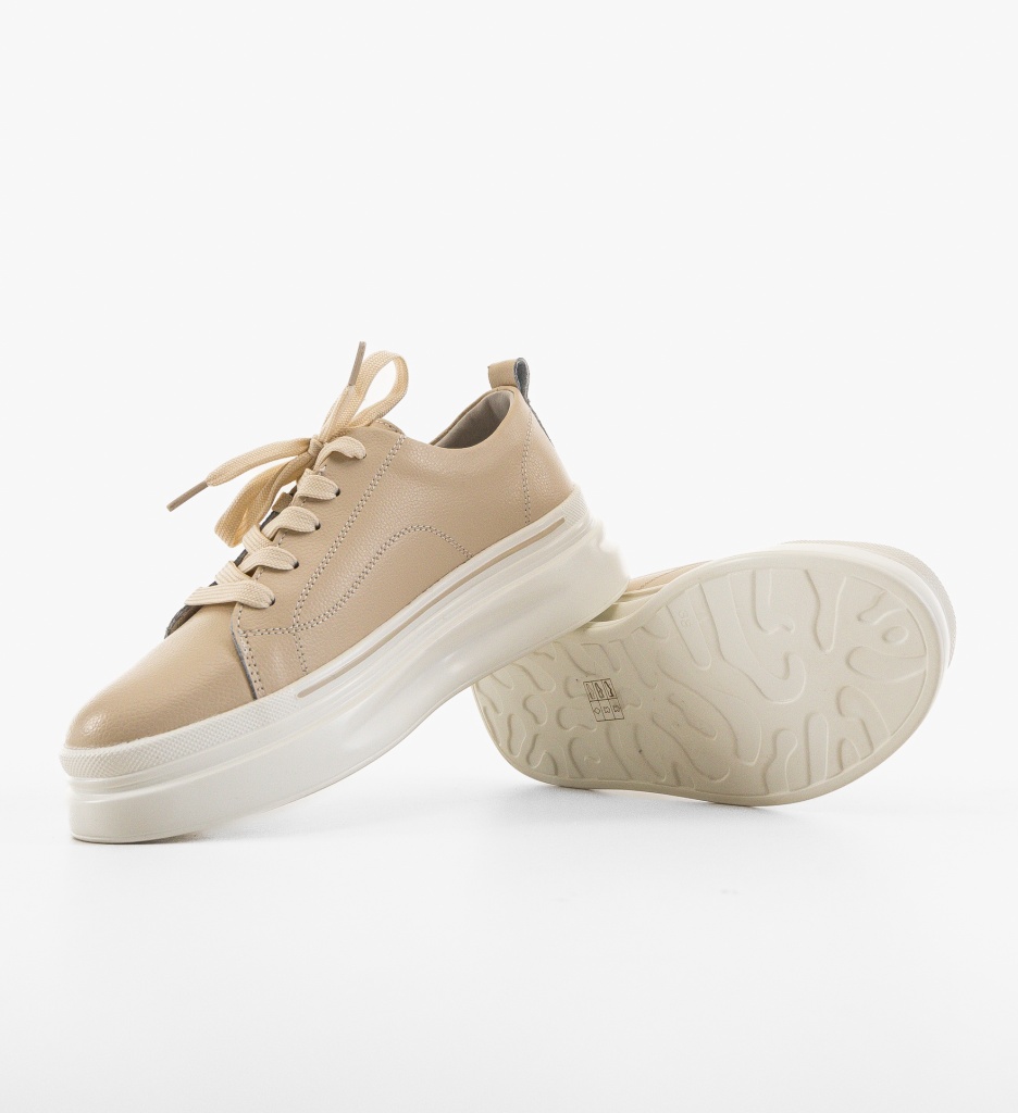 Sneakers dama Rowna Bej - 5 | YEO