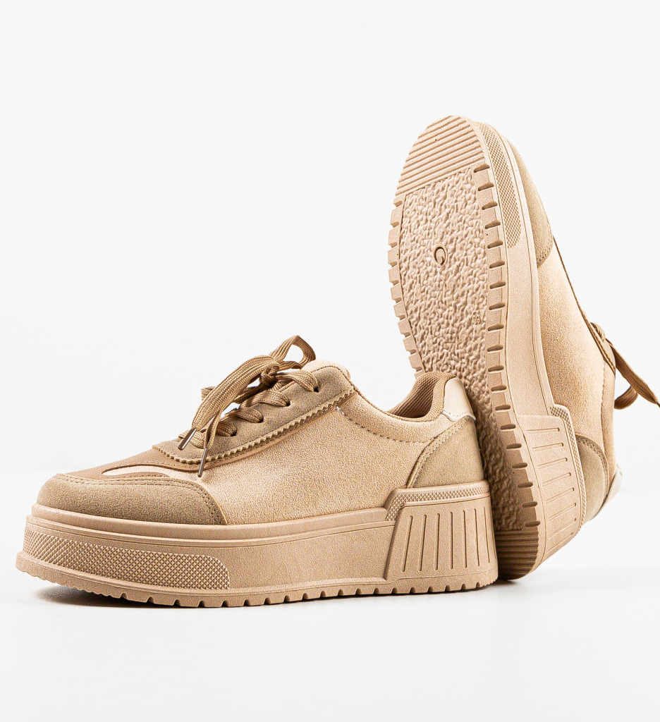 Poze Sneakers dama Sebastian Khaki depurtat.ro 