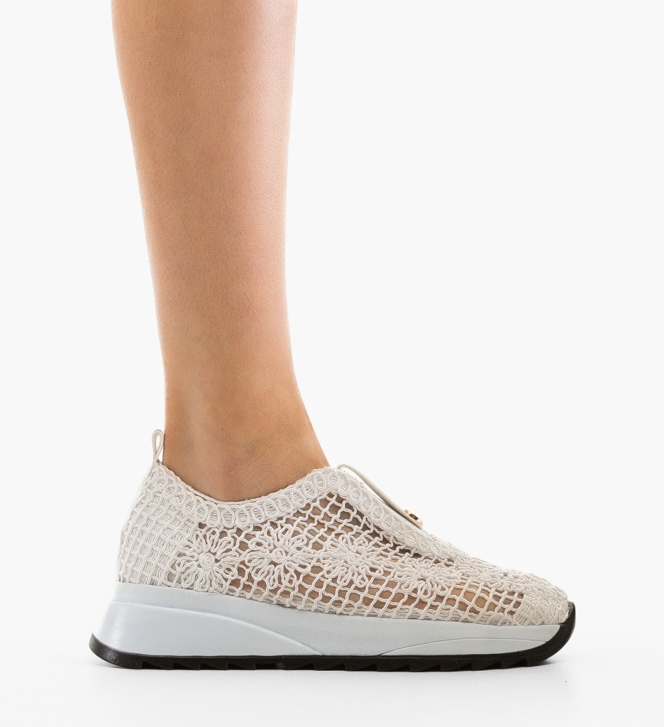 Sneakers dama Selima Albi - 4 | YEO