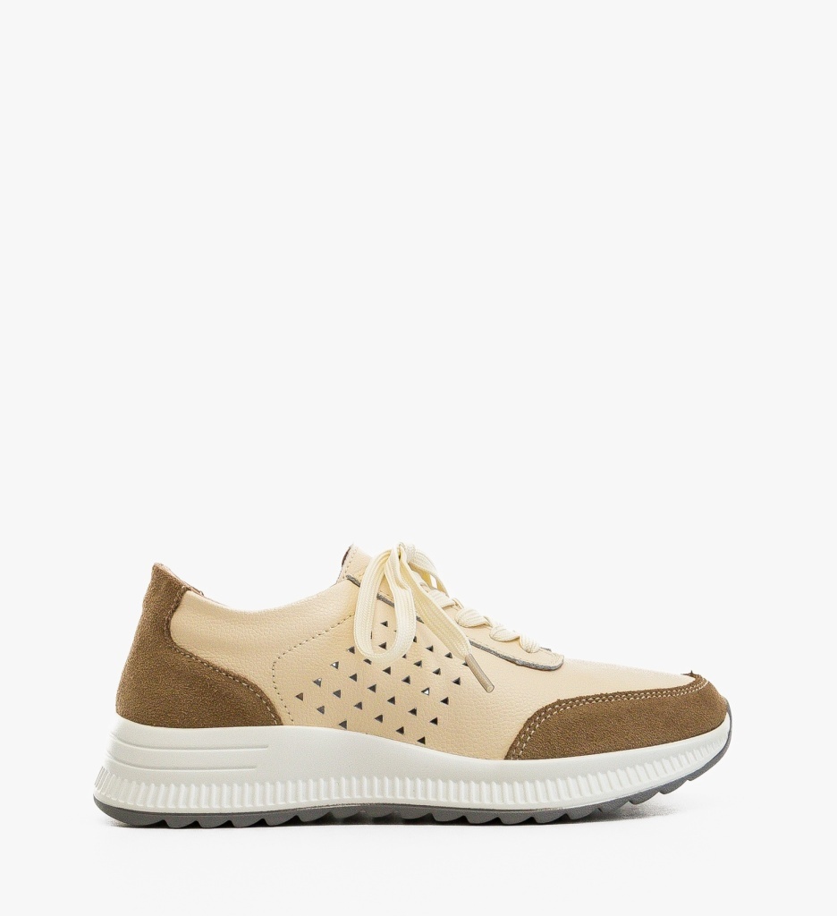 Sneakers dama Trybary Bej - 5 | YEO