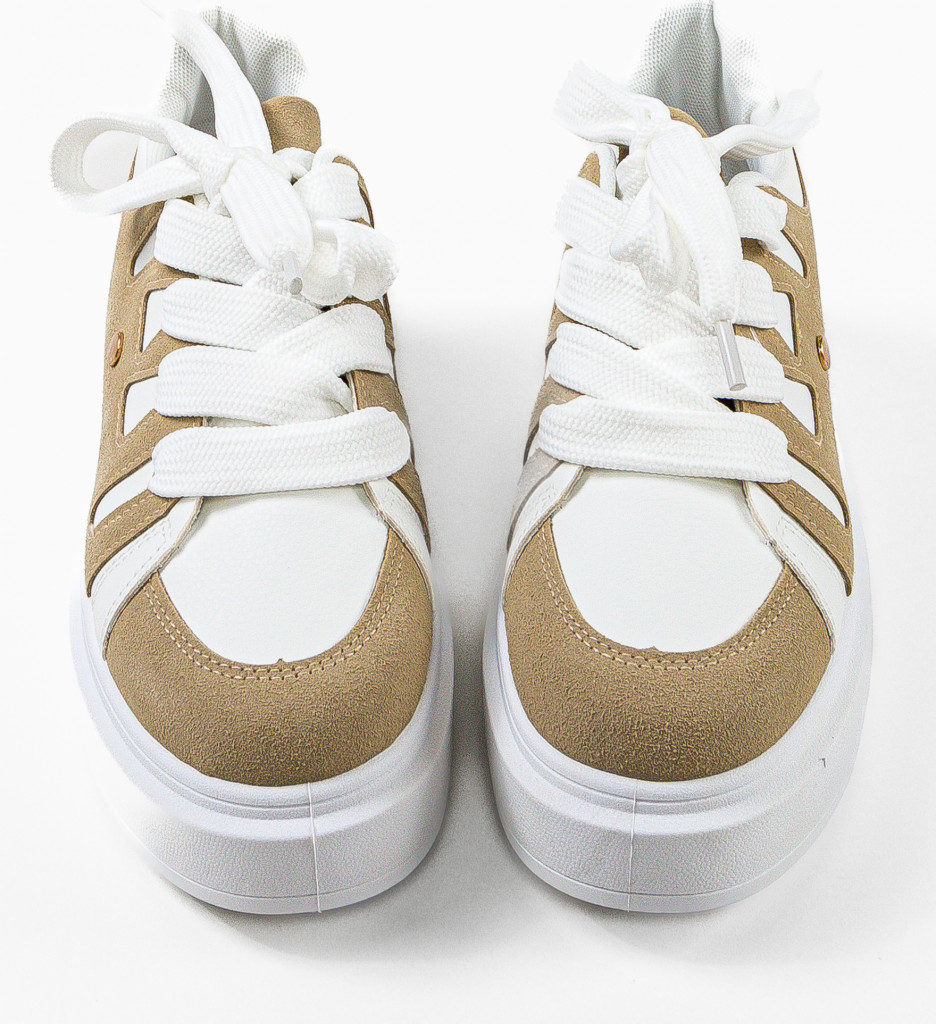 Sneakers dama Zohai Khaki - 5 | YEO