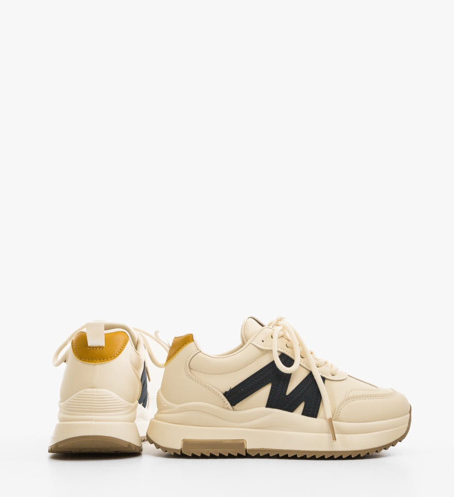 Sneakers dama Zuhra Bej 2 - 2 | YEO