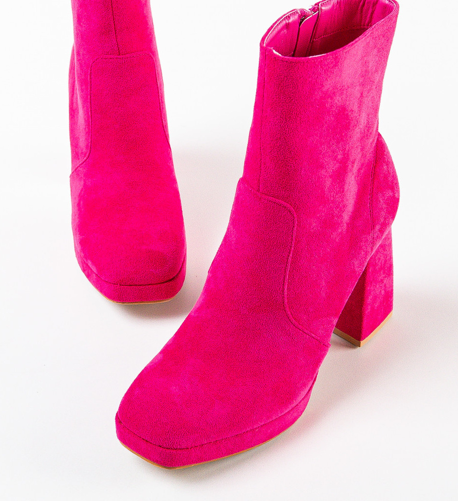 Botine dama Abbey Fuchsia - 4 | YEO