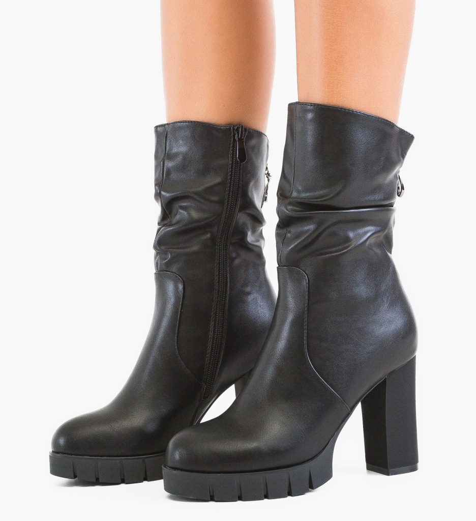 Botine dama Aluran Negre