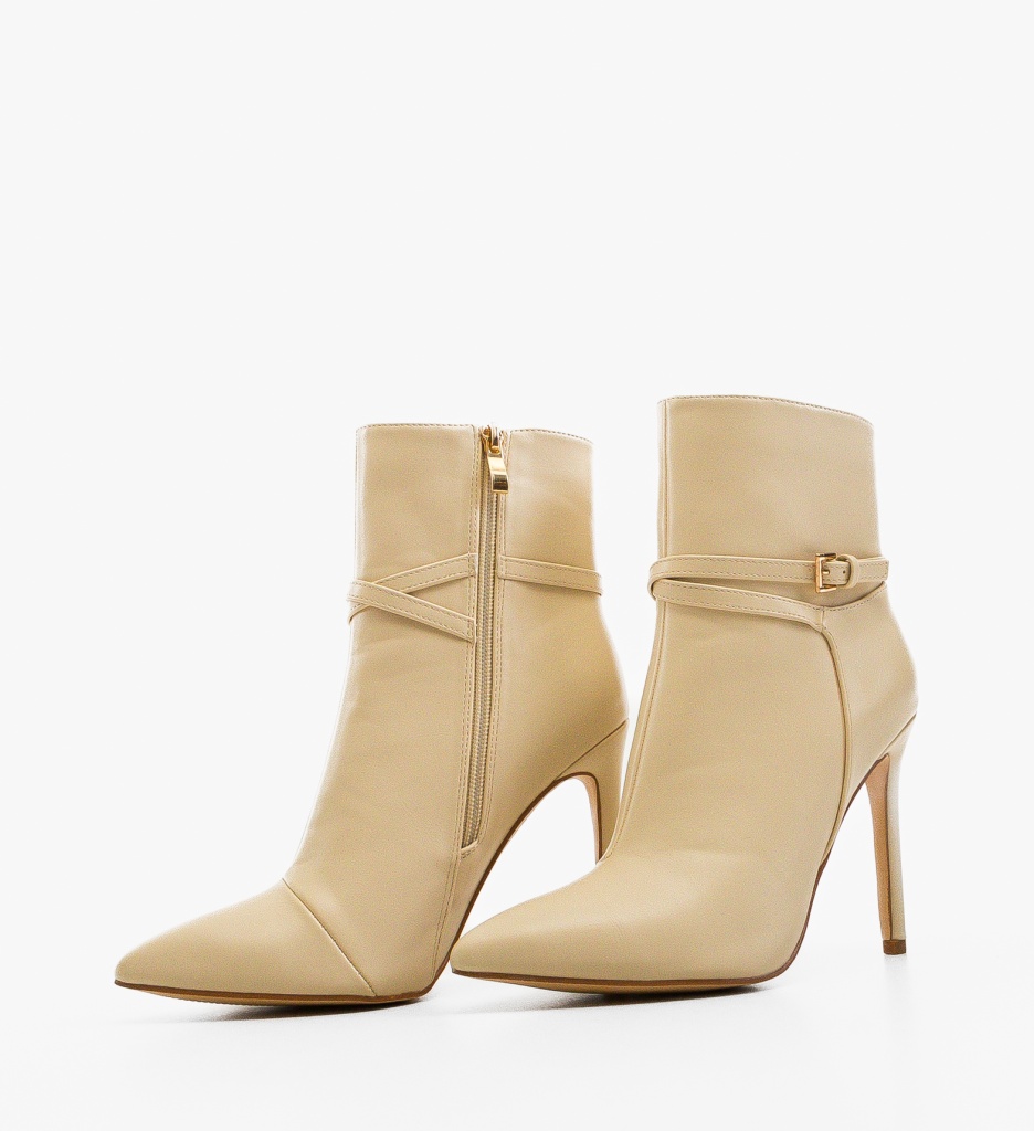 Botine dama Barbara Bej - 2 | YEO