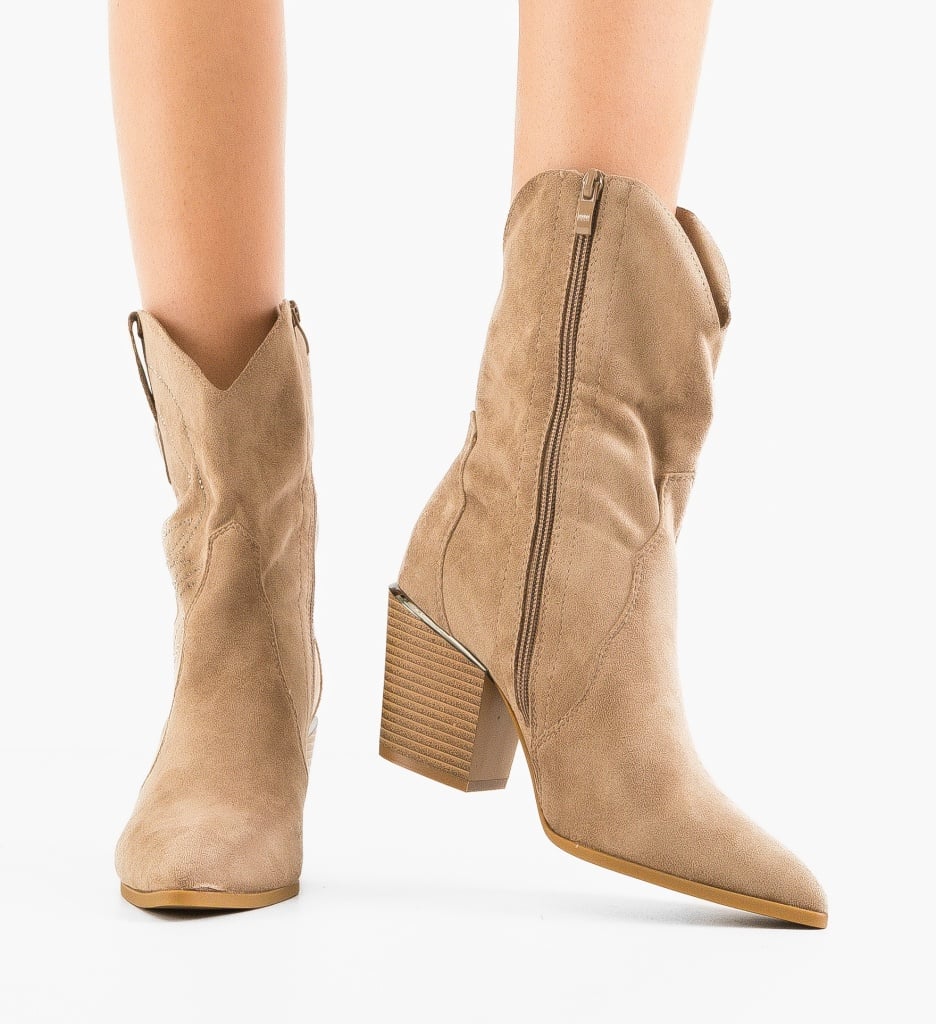 Botine dama Catheri Khaki - 1 | YEO