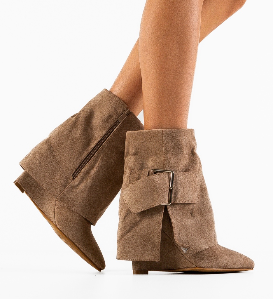 Botine dama Cormac Khaki - 1 | YEO