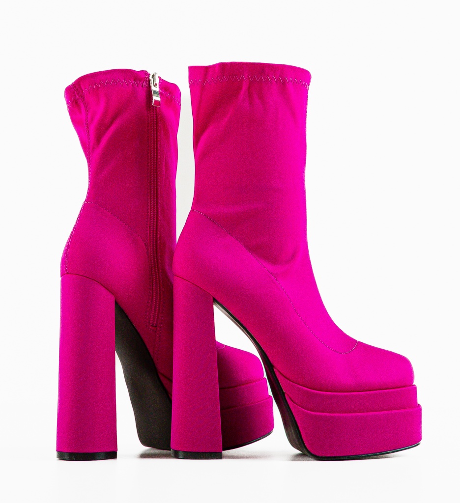 Botine dama Fumnan Fuchsia - 5 | YEO