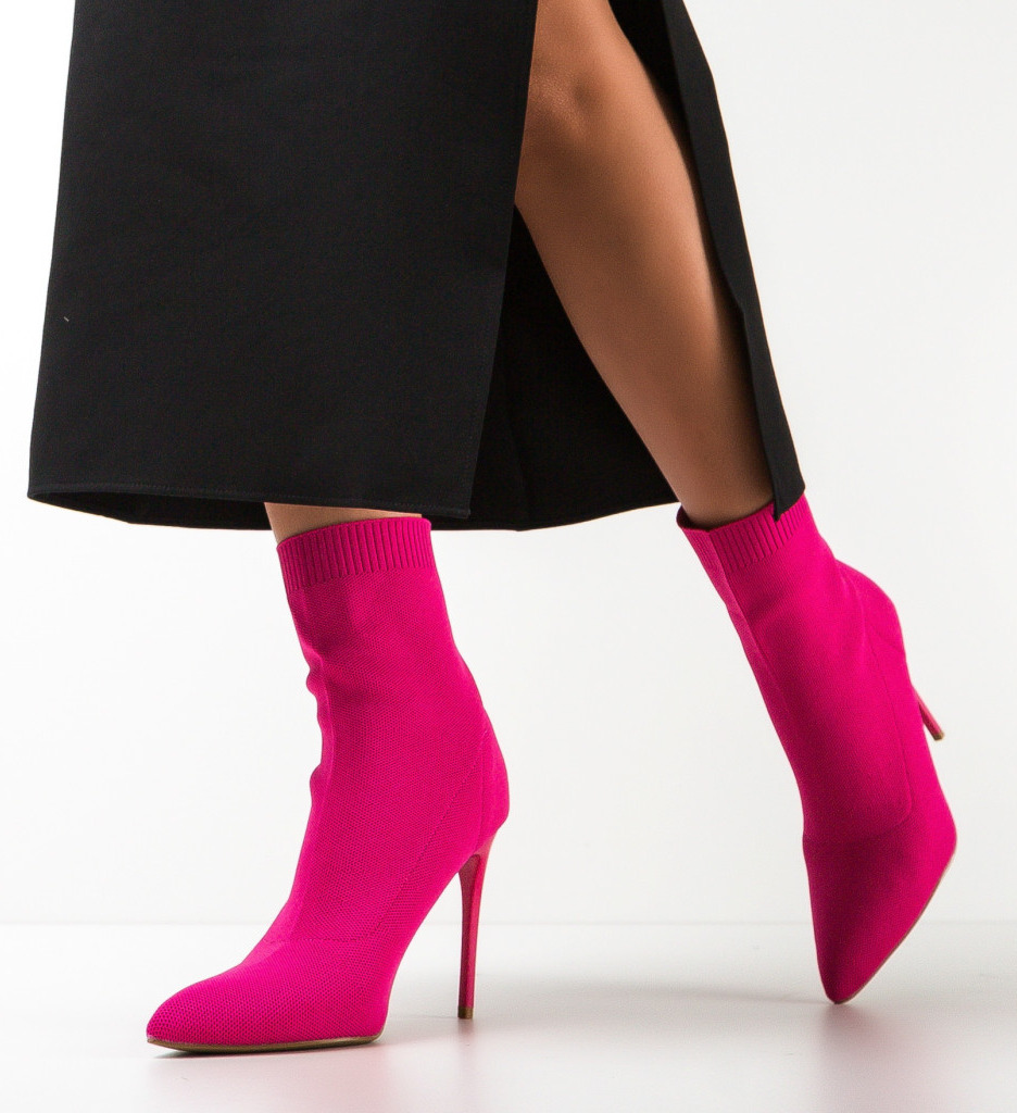 Botine dama Gluty Fuchsia - 2 | YEO