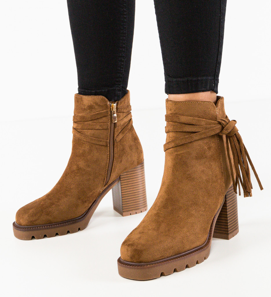 Botine dama Graps Camel - 3 | YEO