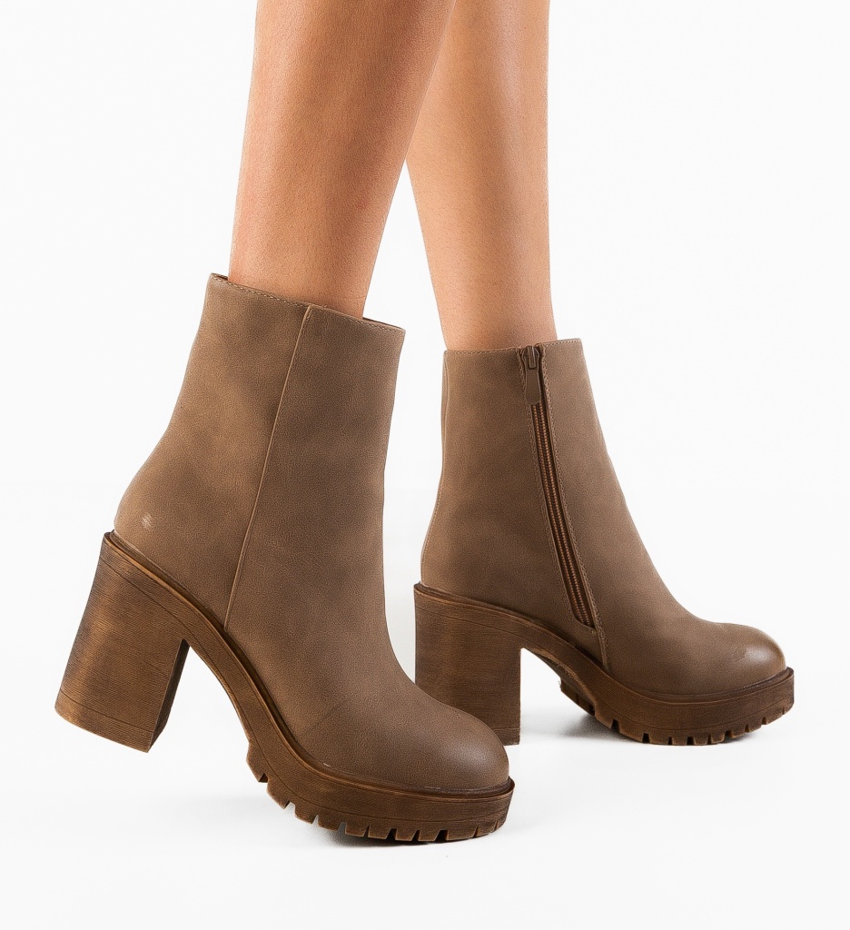 Botine dama Guevara Khaki - 1 | YEO