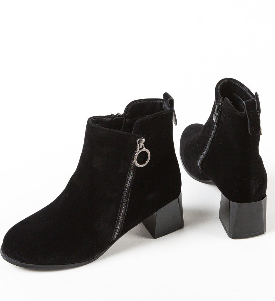 Botine dama Henrietta Negre - 5 | YEO