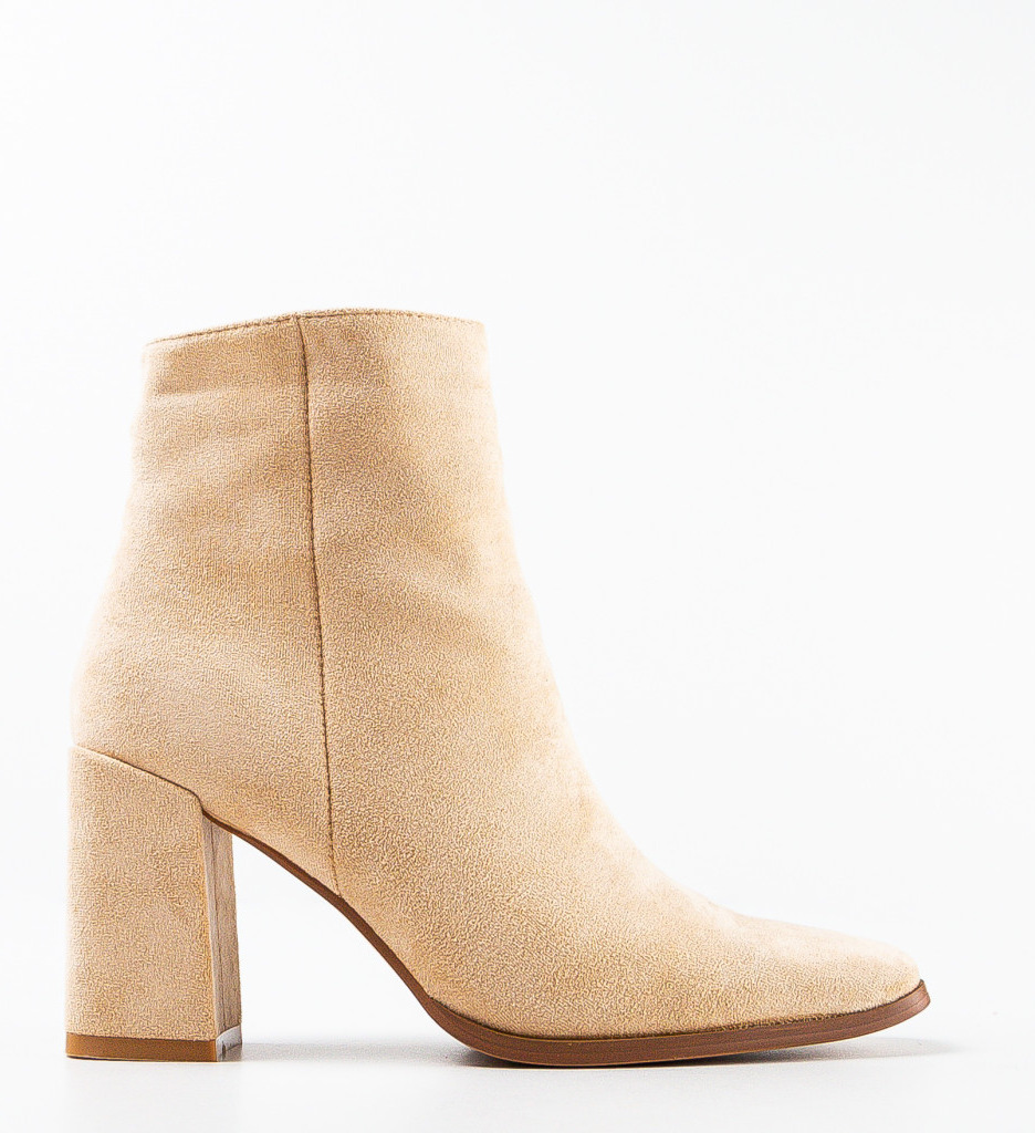 Botine dama Kyra Bej - 6 | YEO