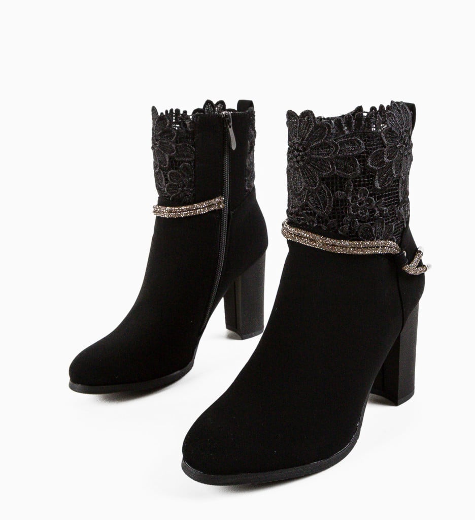 Botine dama Low Negre - 4 | YEO