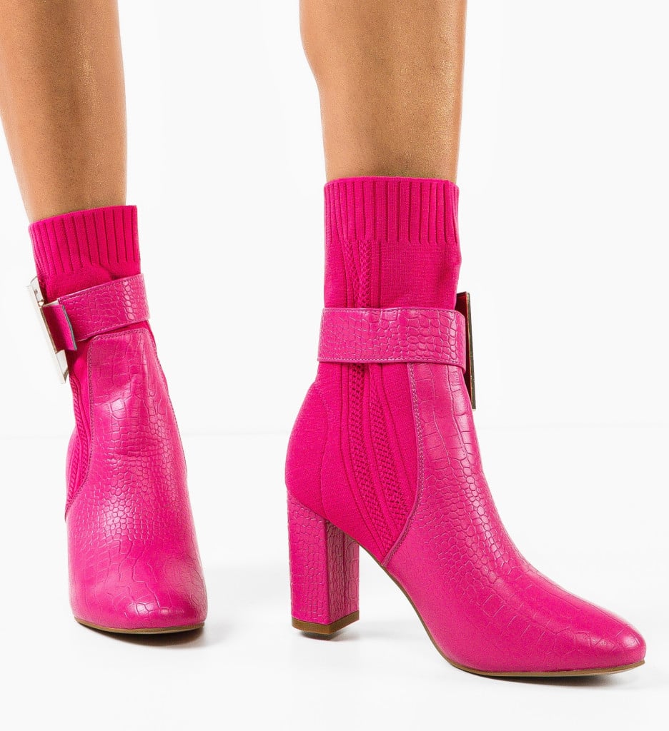 Botine dama Lyla Fuchsia - 1 | YEO