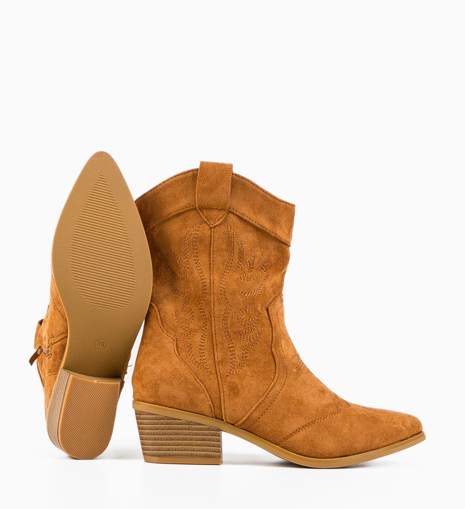 Poze Botine dama Nanda Camel depurtat.ro 