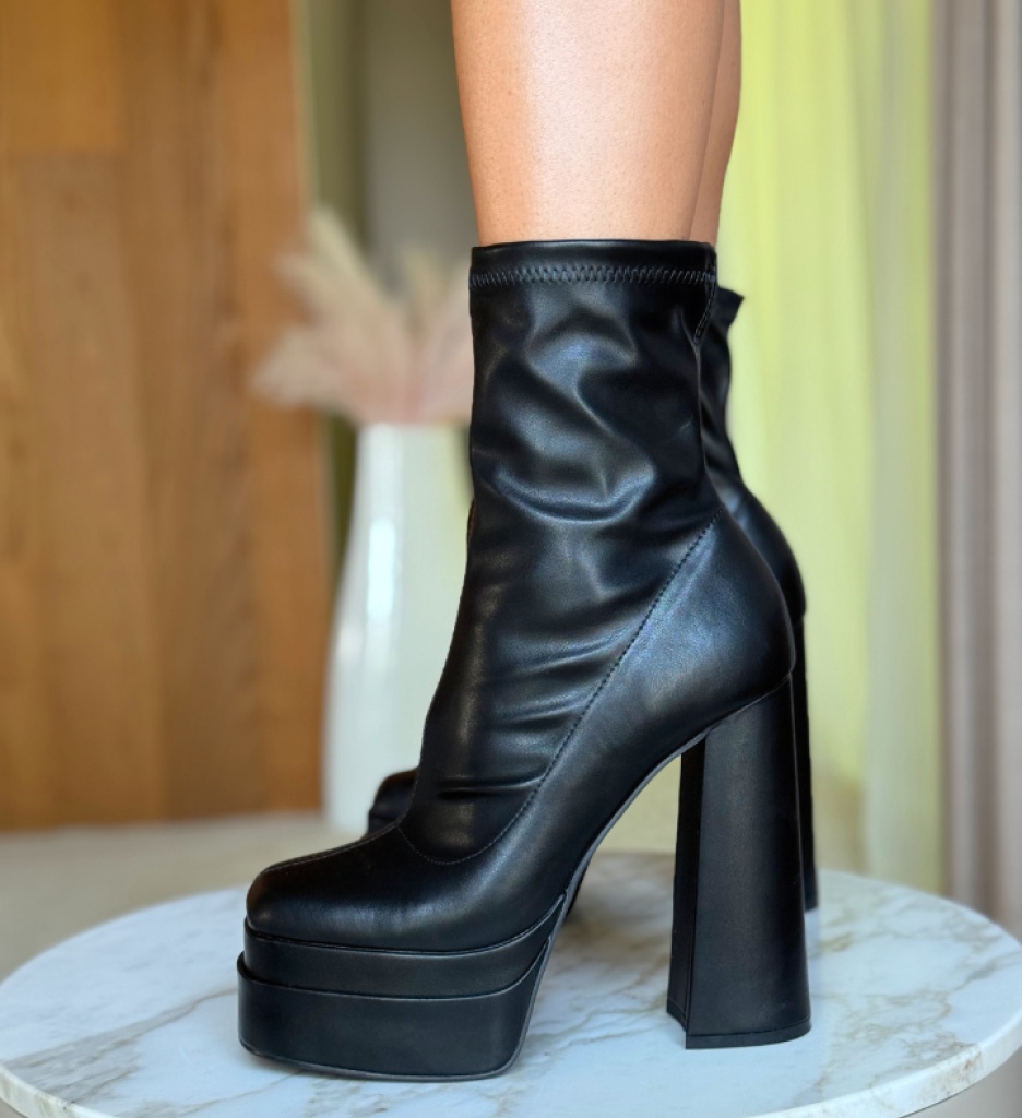 Botine dama Platouy Negre