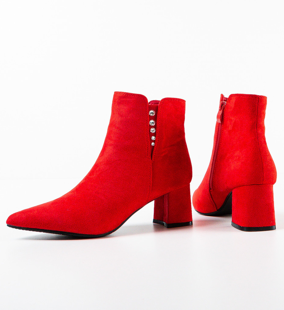 Botine dama Rezaq Rosii - 3 | YEO