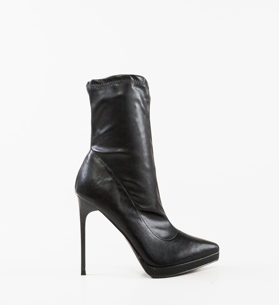 Botine dama Scarl Negre - 3 | YEO