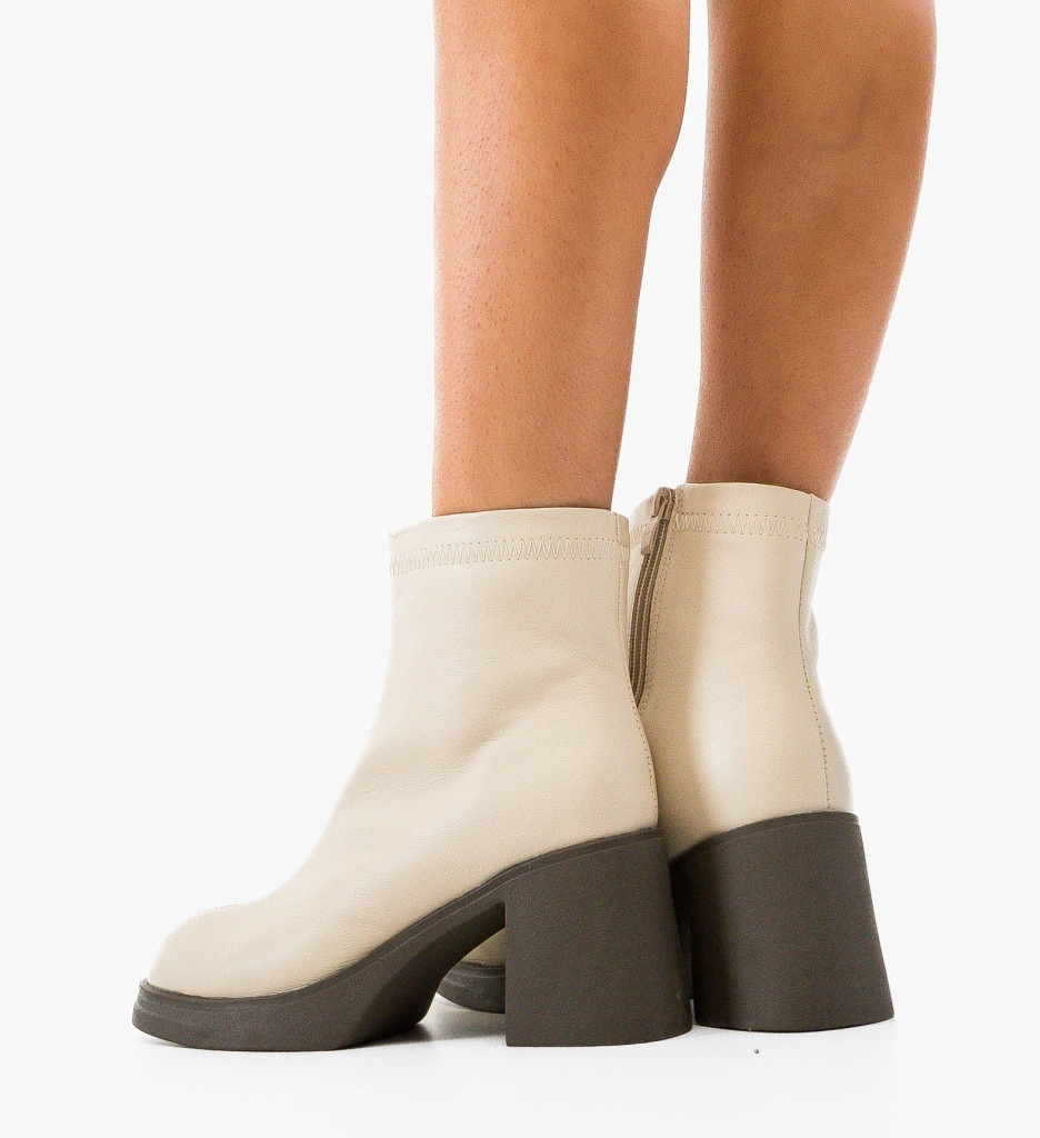 Botine dama Tafta Bej