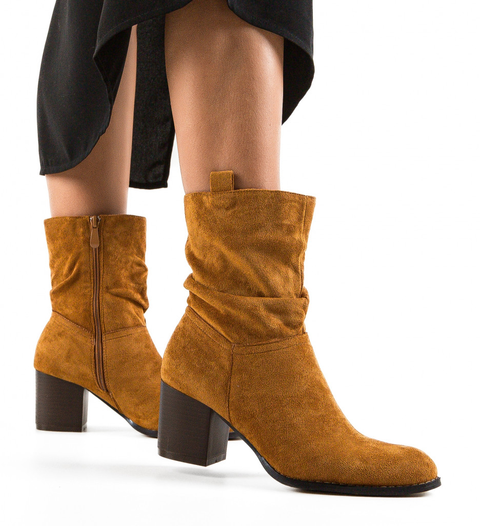 Botine dama Tasni Camel - 1 | YEO