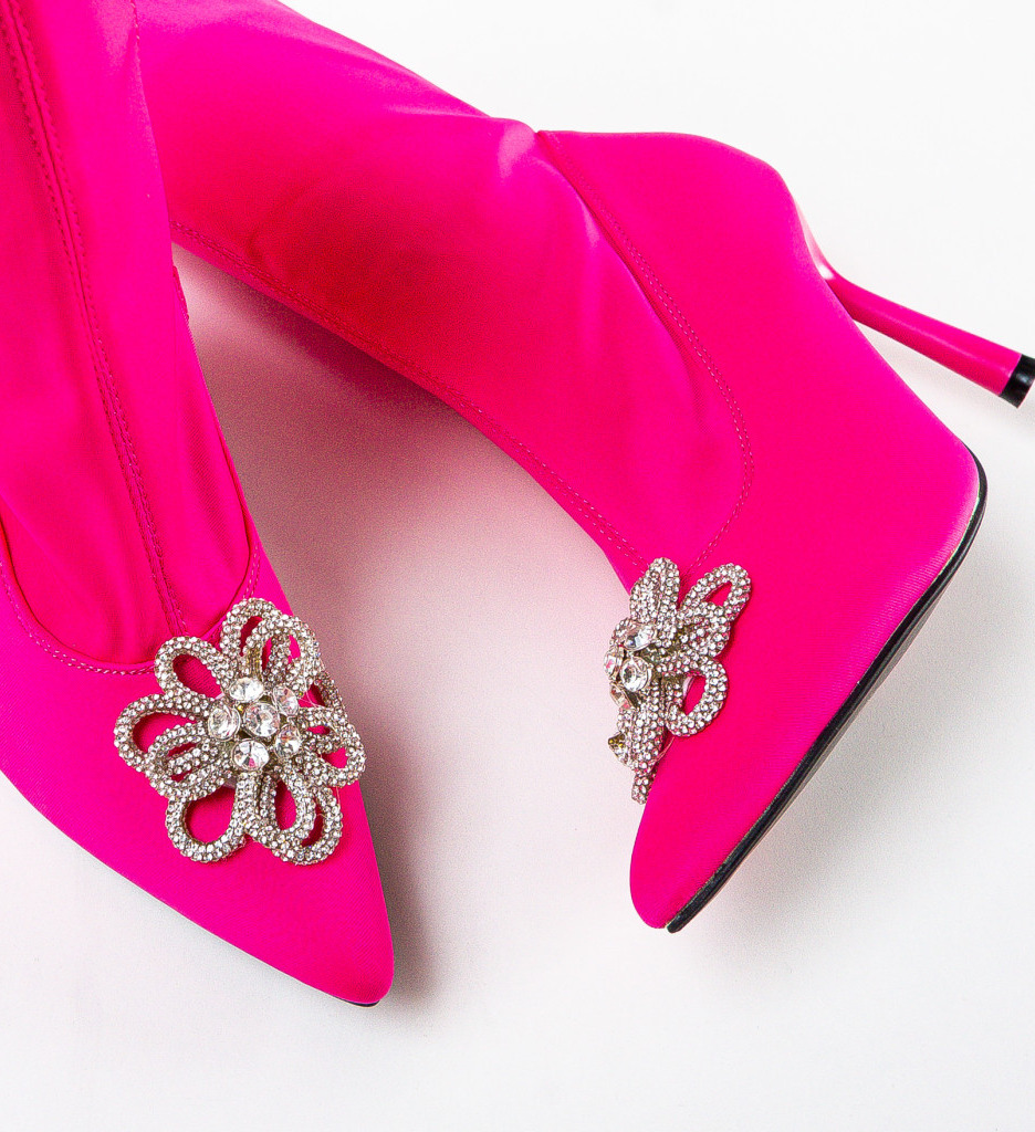 Poze Botine dama Terynz Fuchsia depurtat.ro 