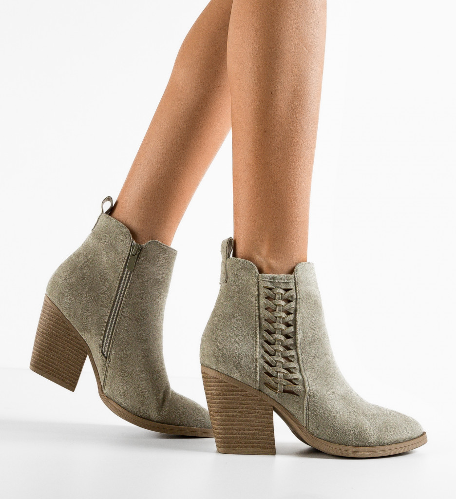 Botine dama Thondup Khaki - 2 | YEO