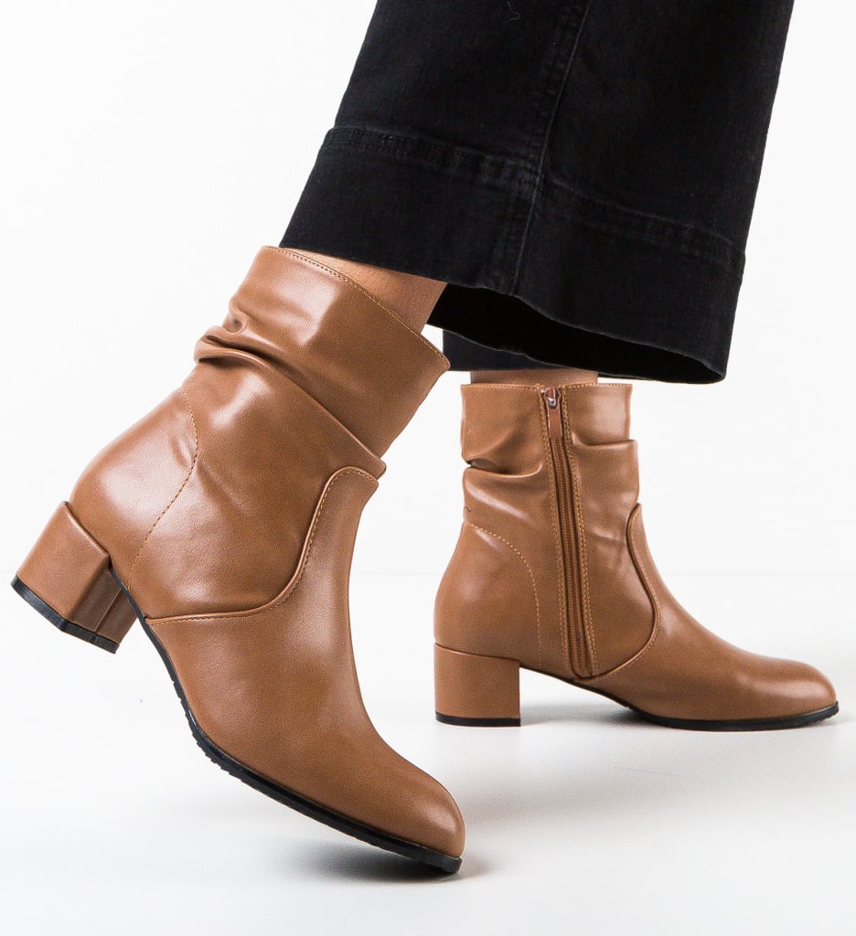 Botine dama Vigon Camel - 1 | YEO