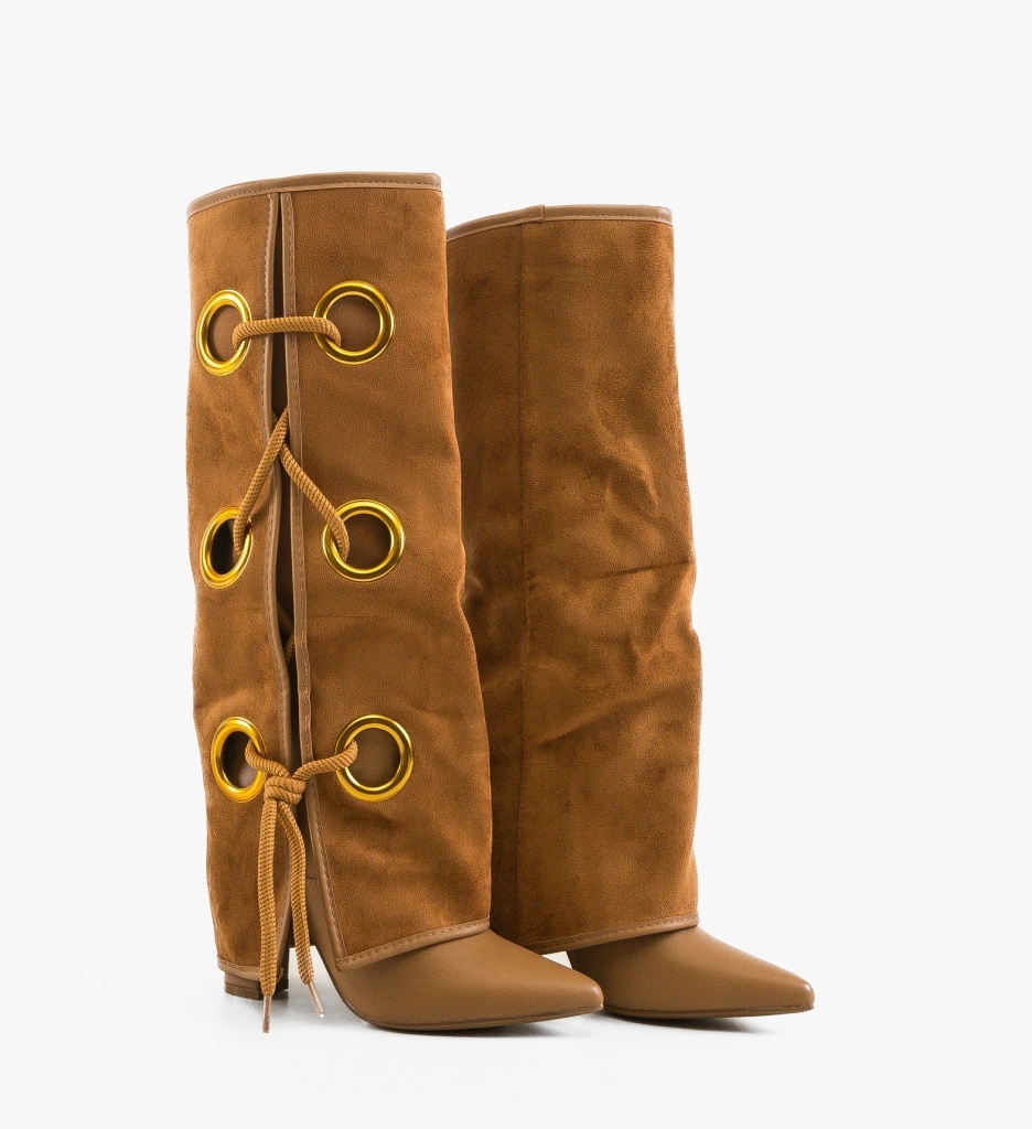 Cizme dama Beard Camel - 2 | YEO