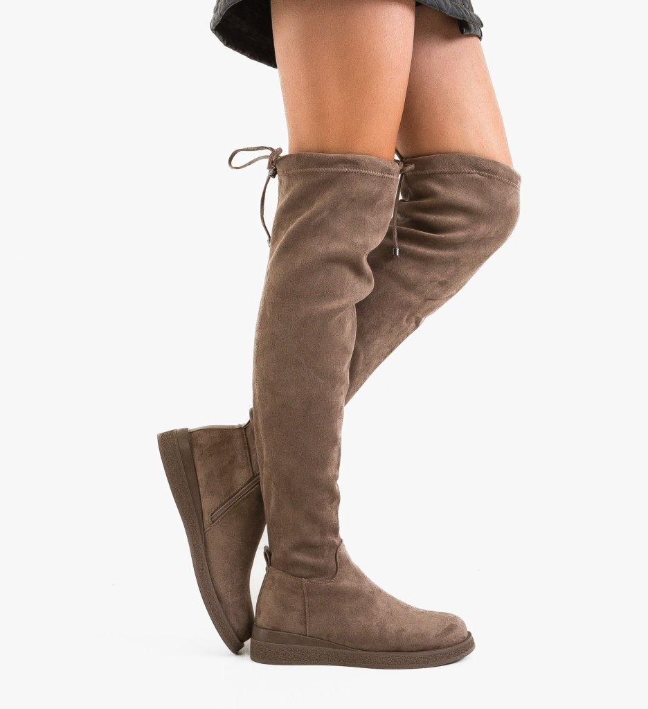 Cizme dama Jamme Khaki - 5 | YEO