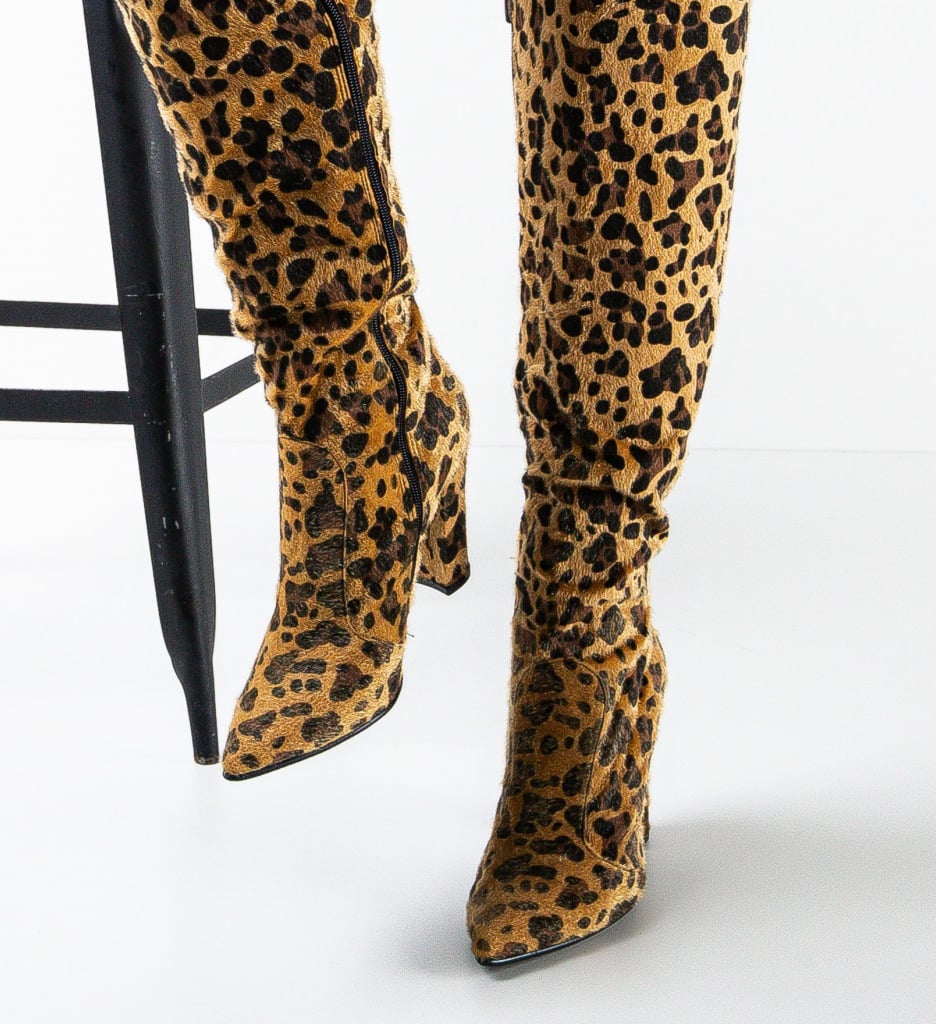 Cizme dama Maggie Leopard - 3 | YEO