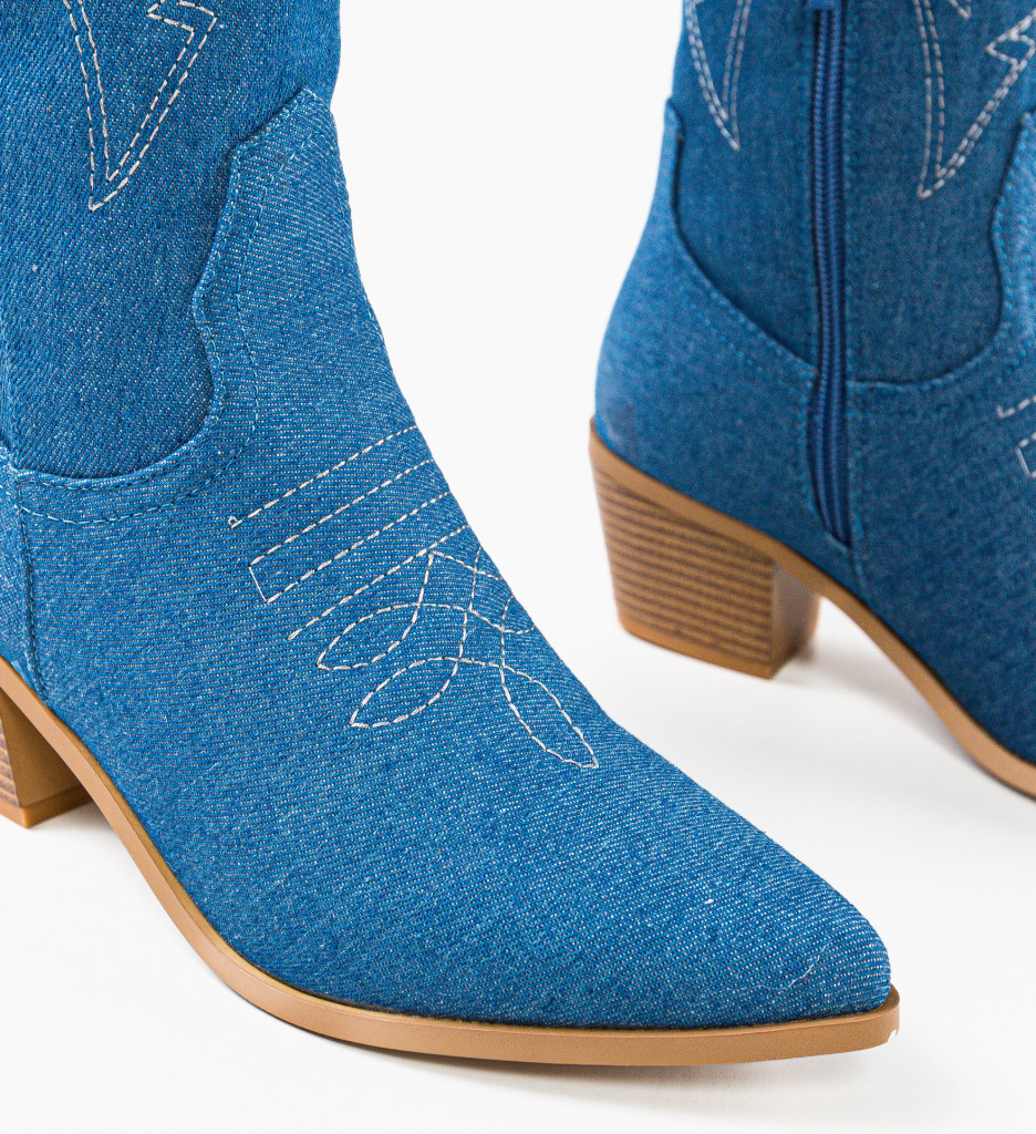 Poze Cizme dama Sam Albastre 2 depurtat.ro 